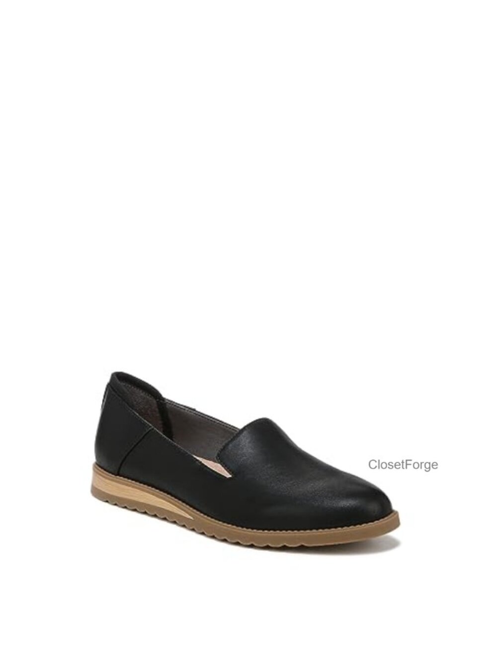 Womens Jetset Loafer Faux Leather Slip-On Wedge